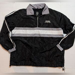 NVZBL Nylon 1/2 Zip Mockneck  Black,/Grey Jacket XL